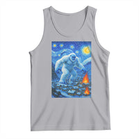 Yeti Cryptid Christmas Tank Top Winter Monster Starry Night Xmas - Wonder Print Shop