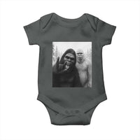 Bigfoot Selfie Christmas Baby Onesie Sasquatch Yeti Rock On Hand - Wonder Print Shop