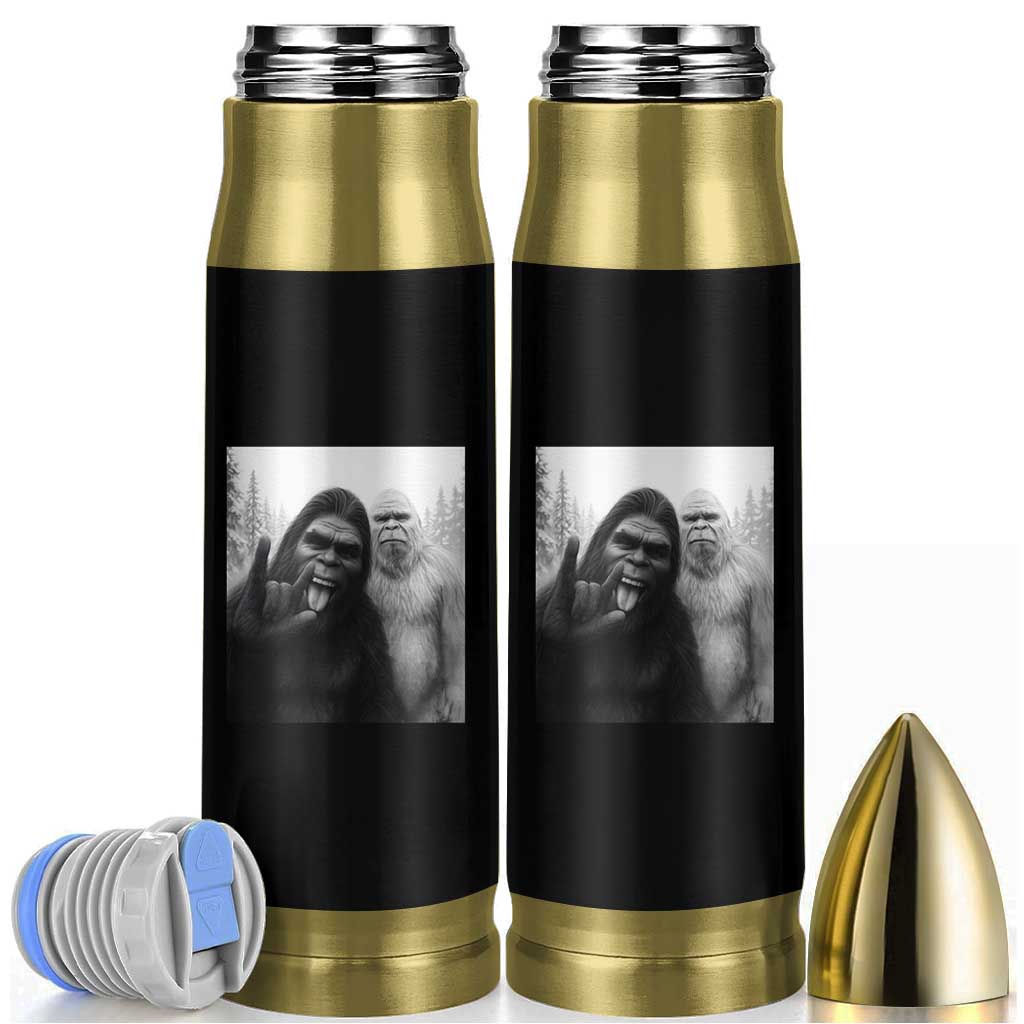 Bigfoot Selfie Christmas Bullet Tumbler Sasquatch Yeti Rock On Hand - Wonder Print Shop