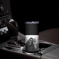 Bigfoot Selfie Christmas Skinny Tumbler Sasquatch Yeti Rock On Hand - Wonder Print Shop