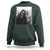 Bigfoot Selfie Christmas Sweatshirt Sasquatch Yeti Rock On Hand - Wonder Print Shop