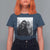 Bigfoot Selfie Christmas T Shirt For Women Sasquatch Yeti Rock On Hand - Wonder Print Shop
