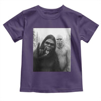 Bigfoot Selfie Christmas Toddler T Shirt Sasquatch Yeti Rock On Hand - Wonder Print Shop