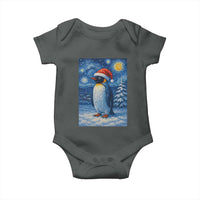 Penguin Christmas Baby Onesie Starry Night Van Gogh - Wonder Print Shop