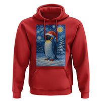 Penguin Christmas Hoodie Starry Night Van Gogh - Wonder Print Shop