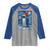 Penguin Christmas Raglan Shirt Starry Night Van Gogh - Wonder Print Shop