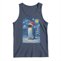 Penguin Christmas Tank Top Starry Night Van Gogh - Wonder Print Shop