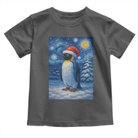Penguin Christmas Toddler T Shirt Starry Night Van Gogh - Wonder Print Shop