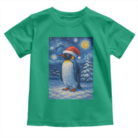 Penguin Christmas Toddler T Shirt Starry Night Van Gogh - Wonder Print Shop