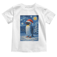 Penguin Christmas Toddler T Shirt Starry Night Van Gogh - Wonder Print Shop