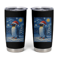 Penguin Christmas Tumbler Cup Starry Night Van Gogh - Wonder Print Shop