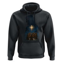 Jesus Christian Christmas Hoodie Christian Saints Praying Under The Star of Bethlehem - Wonder Print Shop