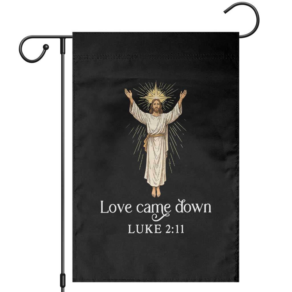 Nativity Scene Christmas Garden Flag Love Came Down Jesus Christian - Wonder Print Shop