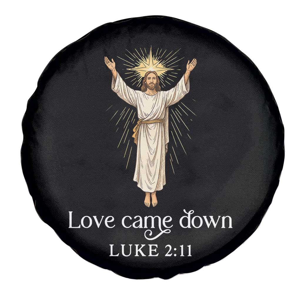 Nativity Scene Christmas Spare Tire Cover Love Came Down Jesus Christian - Wonder Print Shop