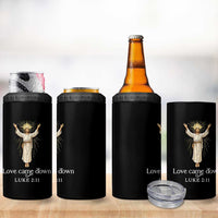 Nativity Scene Christmas 4 in 1 Can Cooler Tumbler Love Came Down Jesus Christian - Wonder Print Shop