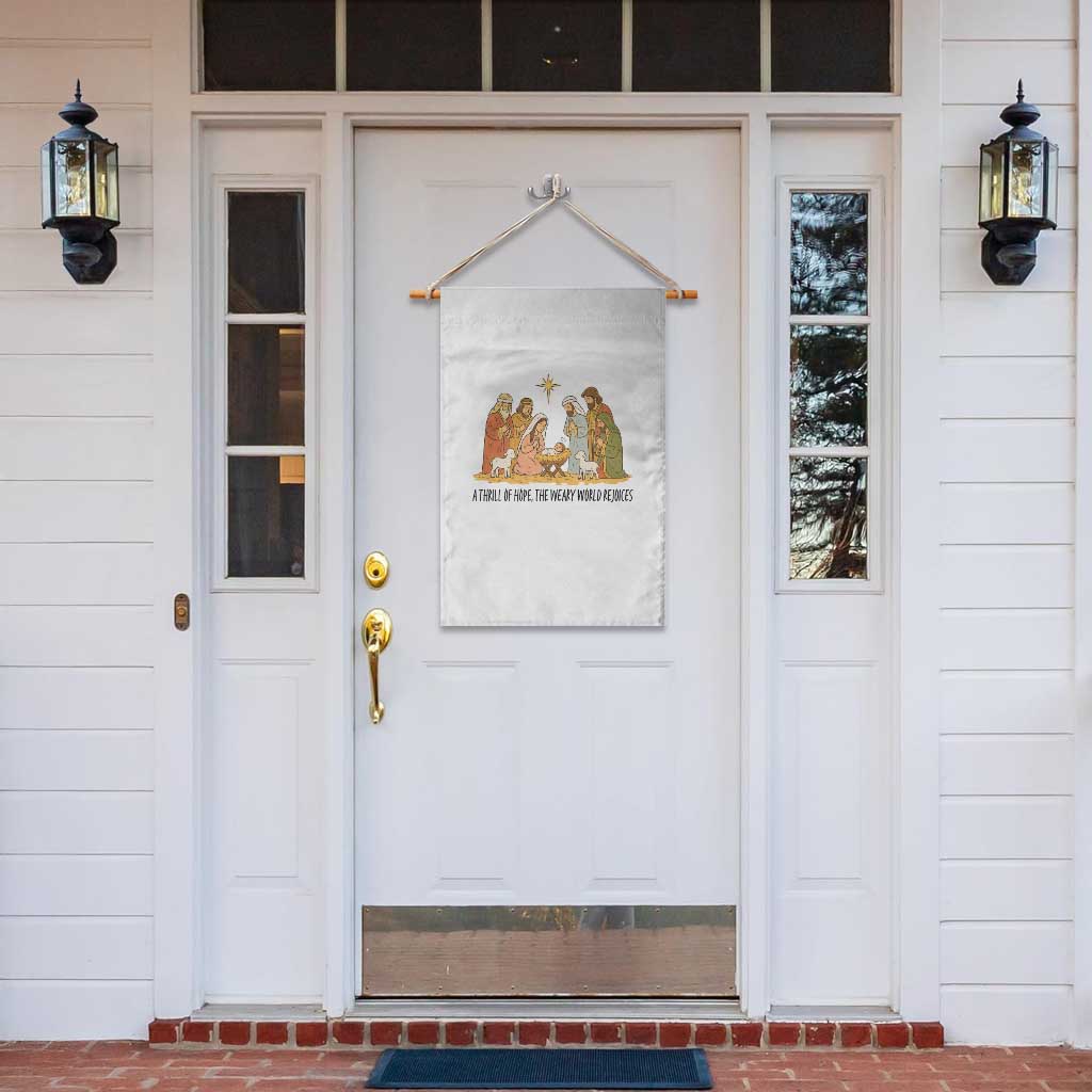 Nativity Scene Christmas Garden Flag Baby Jesus Christian Faith - Wonder Print Shop