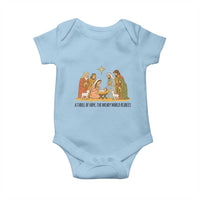 Nativity Scene Christmas Baby Onesie Baby Jesus Christian Faith - Wonder Print Shop
