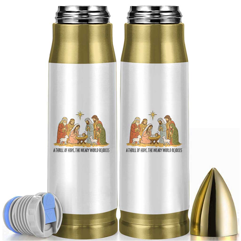 Nativity Scene Christmas Bullet Tumbler Baby Jesus Christian Faith - Wonder Print Shop