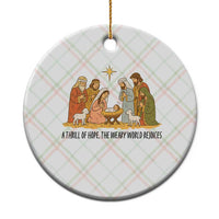 Nativity Scene Xmas Ceramic Ornament Baby Jesus Christian Faith - Wonder Print Shop
