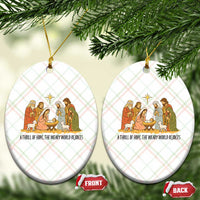 Nativity Scene Xmas Ceramic Ornament Baby Jesus Christian Faith - Wonder Print Shop