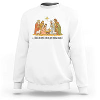 Nativity Scene Christmas Sweatshirt Baby Jesus Christian Faith - Wonder Print Shop