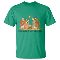Nativity Scene Christmas T Shirt Baby Jesus Christian Faith - Wonder Print Shop