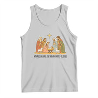 Nativity Scene Christmas Tank Top Baby Jesus Christian Faith - Wonder Print Shop