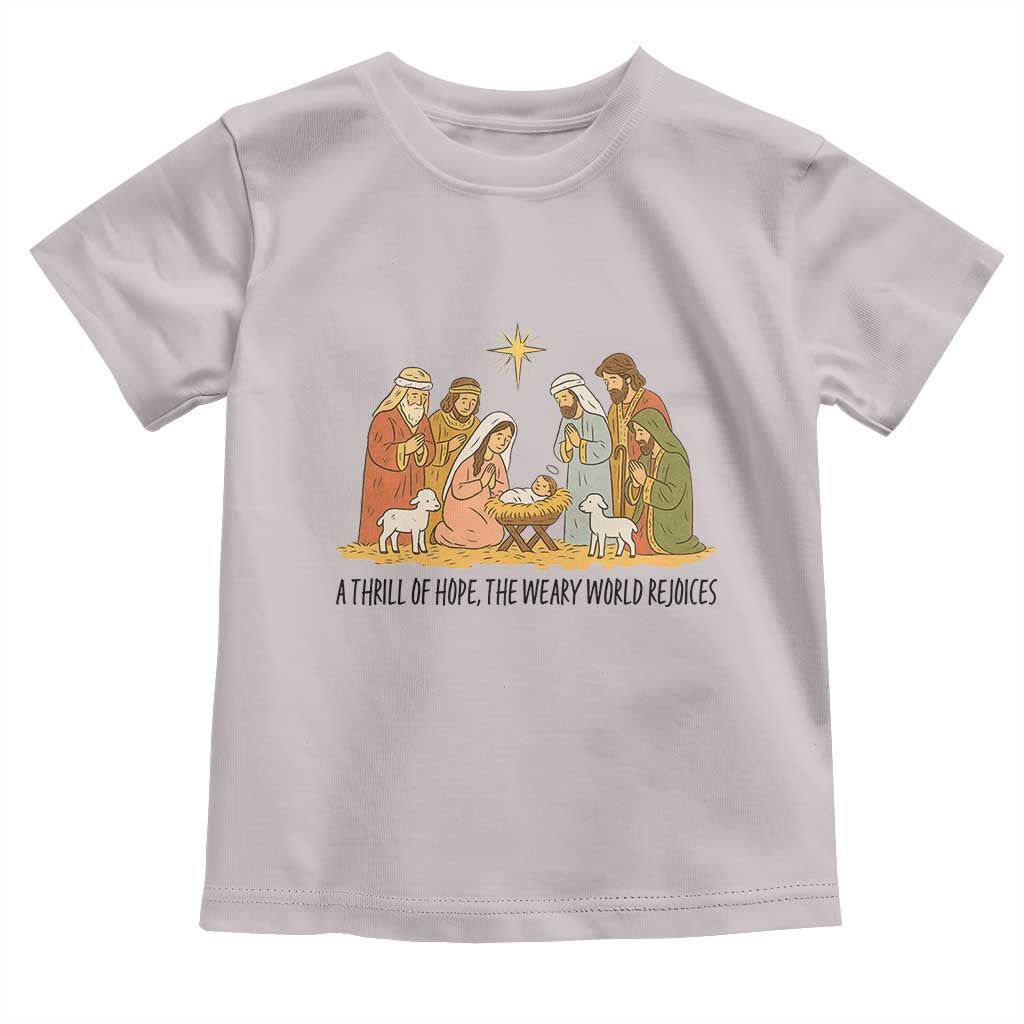 Nativity Scene Christmas Toddler T Shirt Baby Jesus Christian Faith - Wonder Print Shop