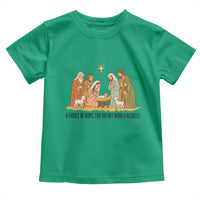 Nativity Scene Christmas Toddler T Shirt Baby Jesus Christian Faith - Wonder Print Shop