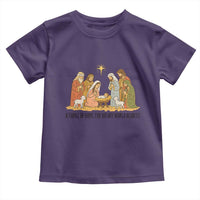 Nativity Scene Christmas Toddler T Shirt Baby Jesus Christian Faith - Wonder Print Shop