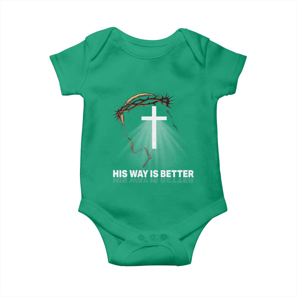 Jesus Christan Baby Onesie His Way Is Better - Wonder Print Shop