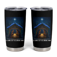 Nativity Scene Christmas Tumbler Cup O Come Let Us Adrove Him - Wonder Print Shop