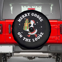 Festive Goose on The Loose Spare Tire Cover Funny Goose Christmas Meme - Wonder Print Shop