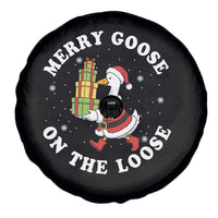 Festive Goose on The Loose Spare Tire Cover Funny Goose Christmas Meme - Wonder Print Shop