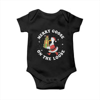 Festive Goose on The Loose Baby Onesie Funny Goose Christmas Meme - Wonder Print Shop