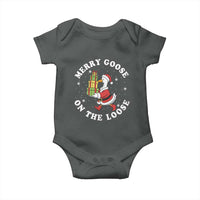 Festive Goose on The Loose Baby Onesie Funny Goose Christmas Meme - Wonder Print Shop