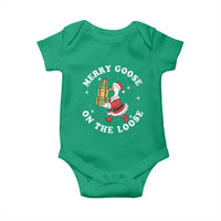 Festive Goose on The Loose Baby Onesie Funny Goose Christmas Meme - Wonder Print Shop