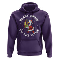 Festive Goose on The Loose Hoodie Funny Goose Christmas Meme - Wonder Print Shop