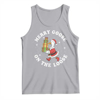 Festive Goose on The Loose Tank Top Funny Goose Christmas Meme - Wonder Print Shop