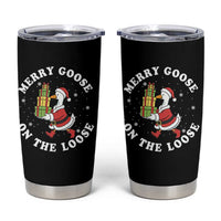 Festive Goose on The Loose Tumbler Cup Funny Goose Christmas Meme - Wonder Print Shop