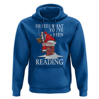 Funny Bookish Christmas Hoodie He Sees What You Have Been Reading - Wonder Print Shop