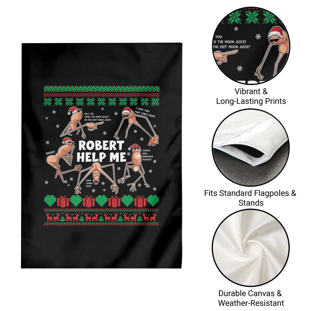 Marcus The Worm Robert Meme Christmas Garden Flag - Wonder Print Shop