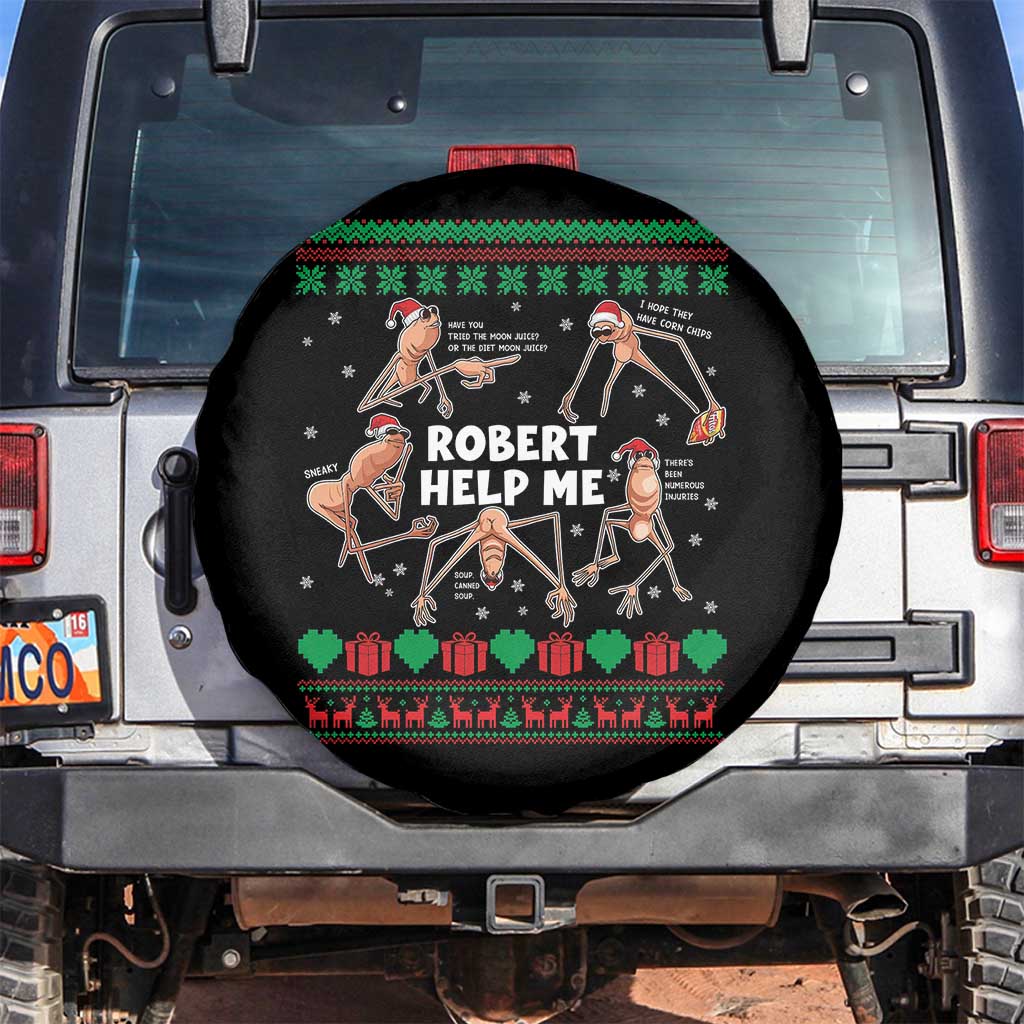 Marcus The Worm Robert Meme Christmas Spare Tire Cover - Wonder Print Shop