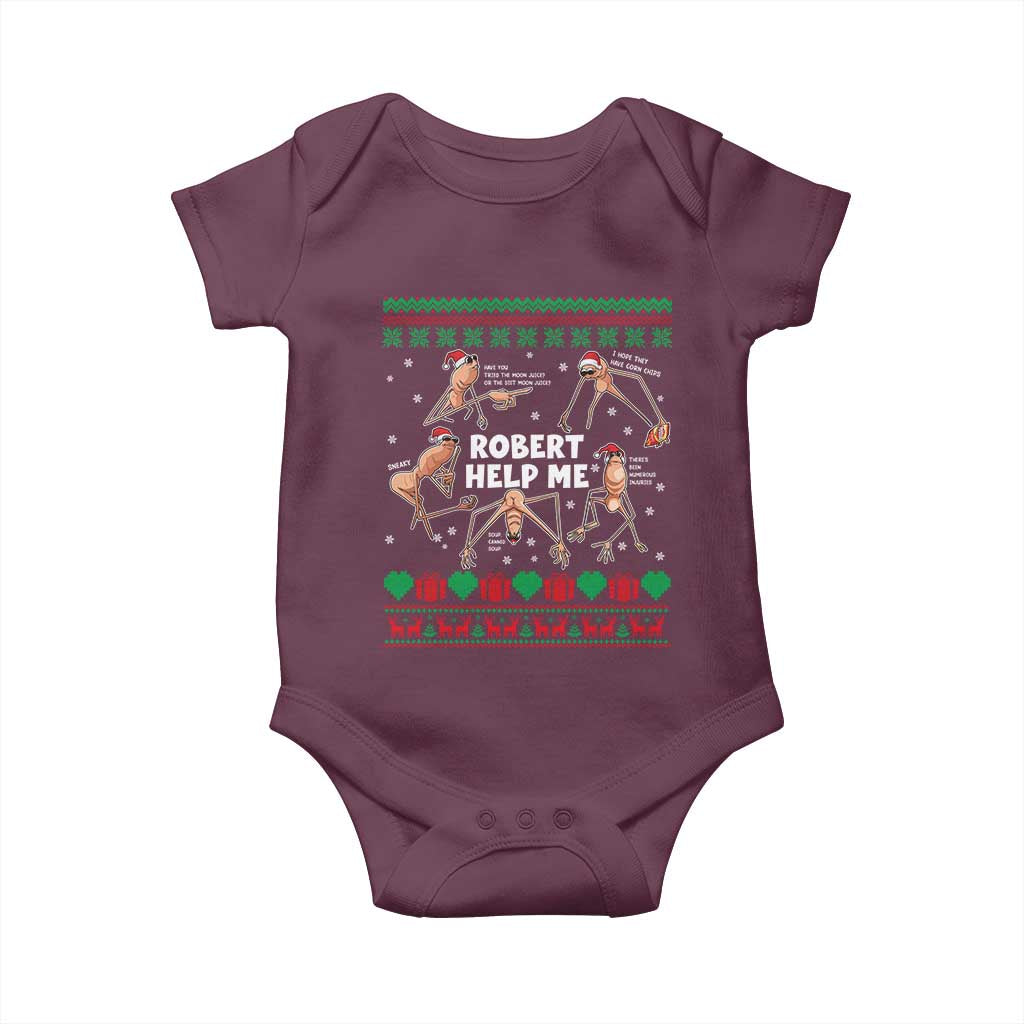Marcus The Worm Robert Meme Christmas Baby Onesie - Wonder Print Shop