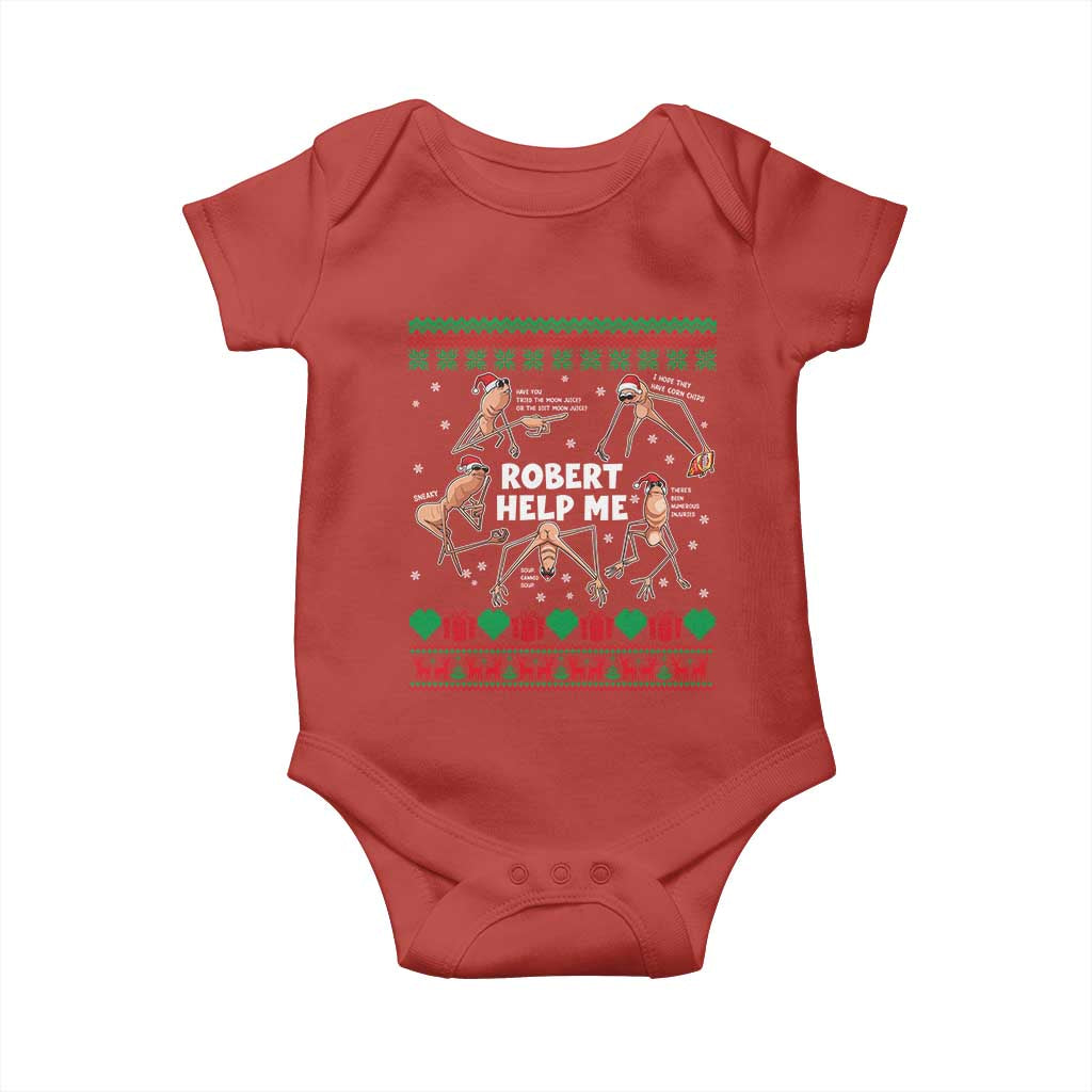 Marcus The Worm Robert Meme Christmas Baby Onesie - Wonder Print Shop