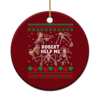 Marcus The Worm Robert Meme Christmas Ceramic Ornament - Wonder Print Shop