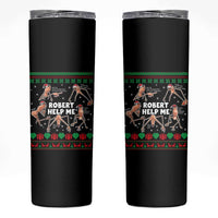Marcus The Worm Robert Meme Christmas Skinny Tumbler - Wonder Print Shop