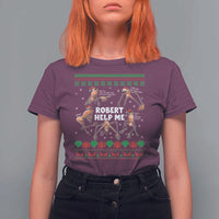 Marcus The Worm Robert Meme Christmas T Shirt For Women - Wonder Print Shop