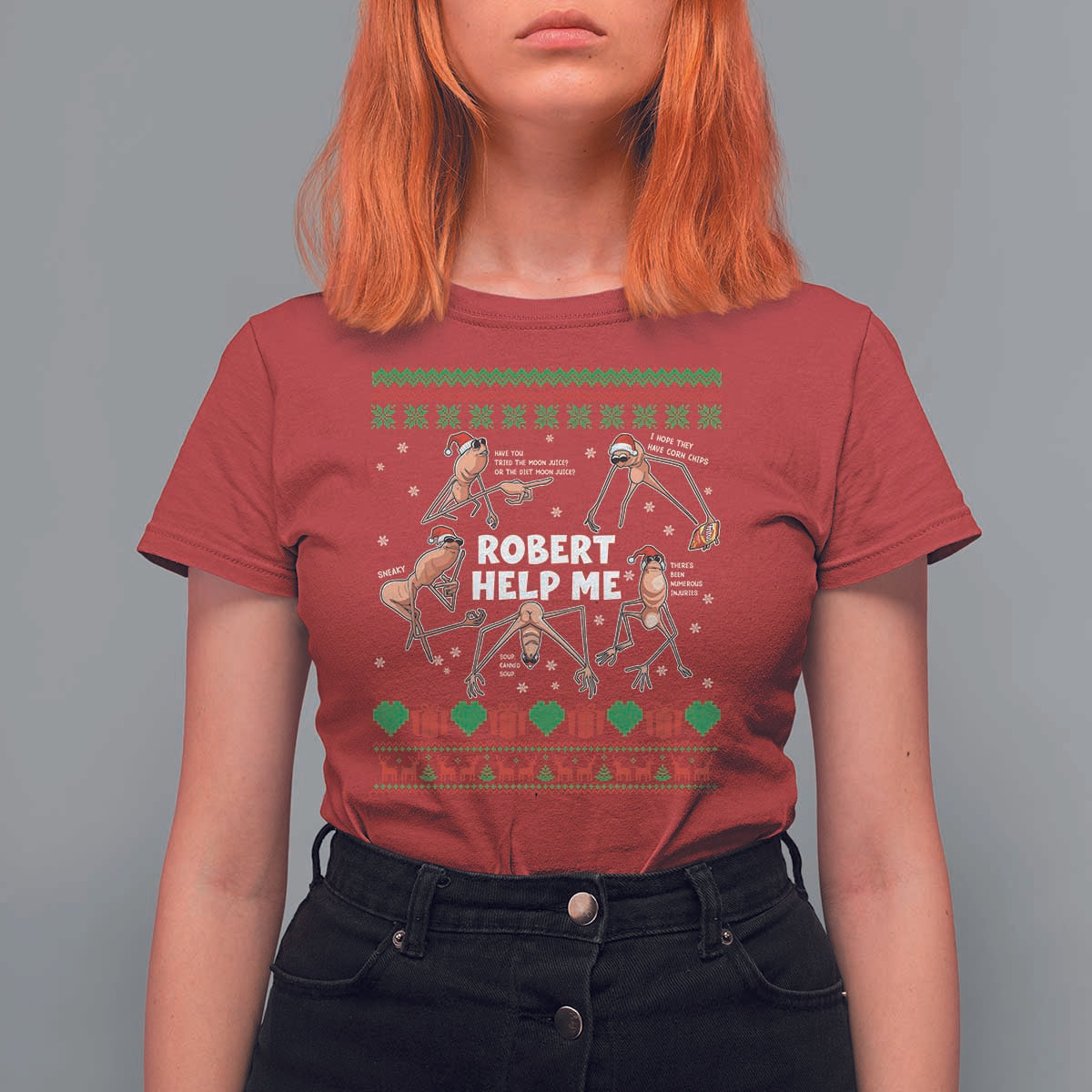 Marcus The Worm Robert Meme Christmas T Shirt For Women - Wonder Print Shop