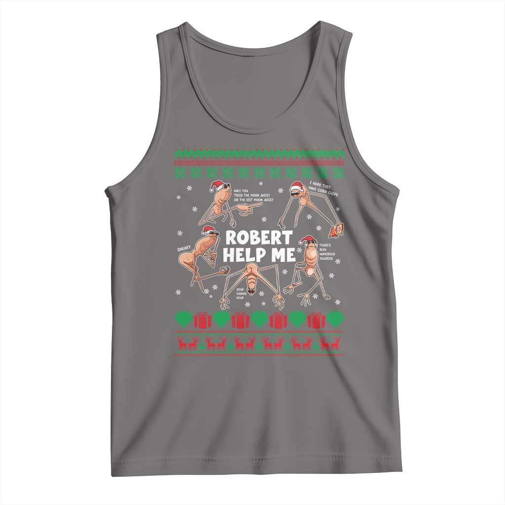 Marcus The Worm Robert Meme Christmas Tank Top - Wonder Print Shop
